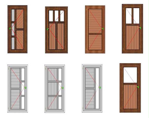 Entry door configuration and style options