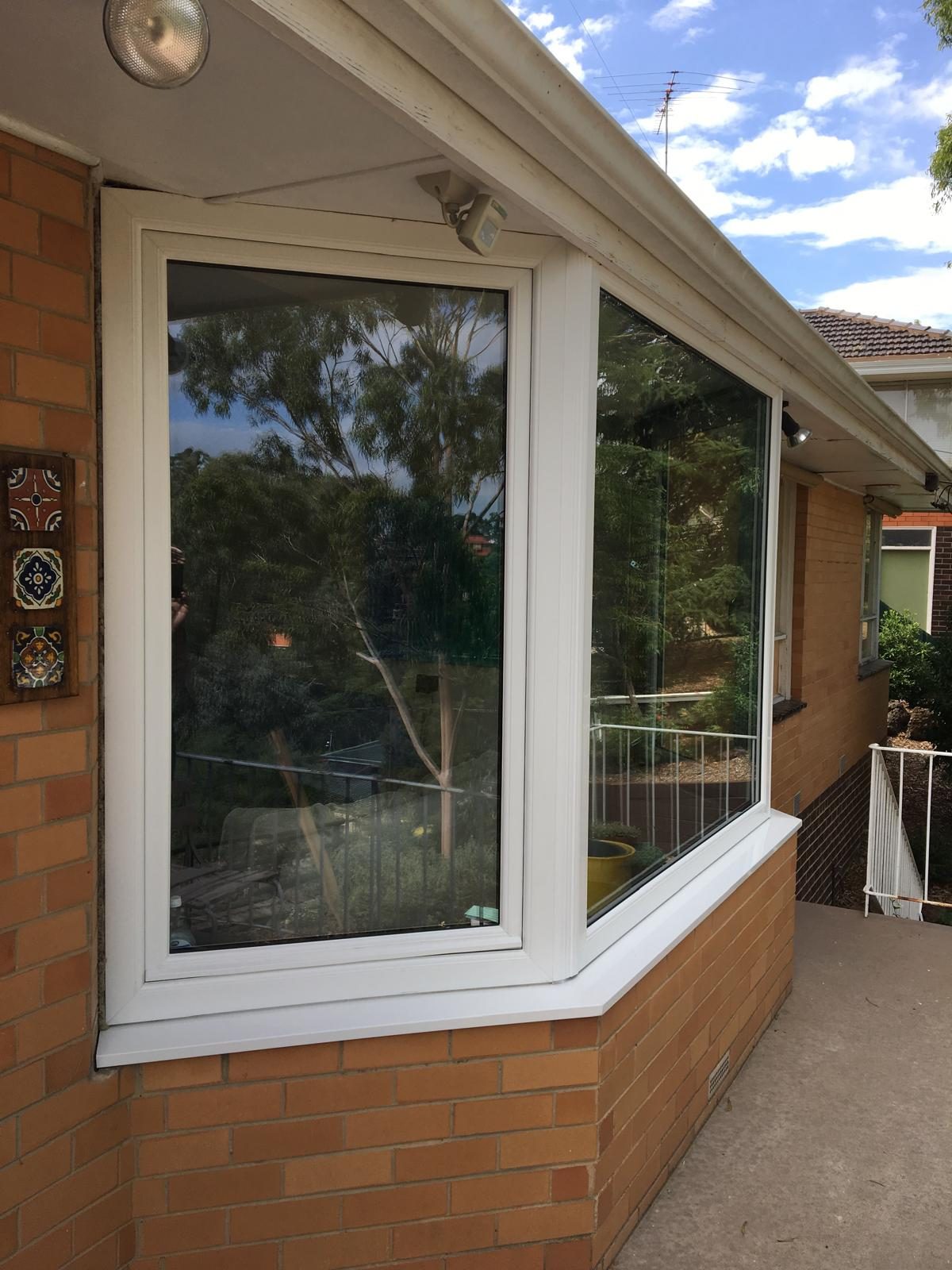 Bay window over a kitchen bench