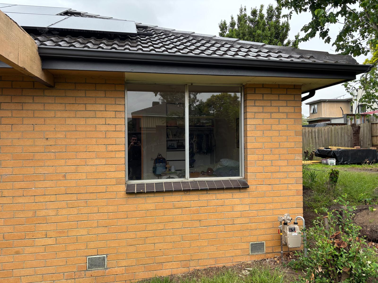 Heidelberg exterior window before replacement