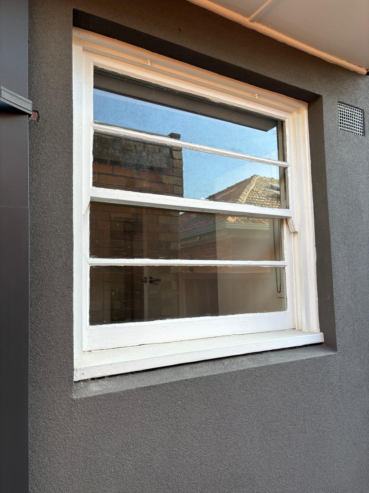 Oakleigh timber window before replacement
